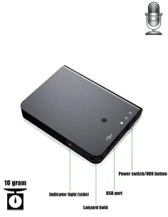 Mini micro enregistreur plat mp3 2