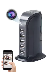 Station charge secteur USB camera a distance