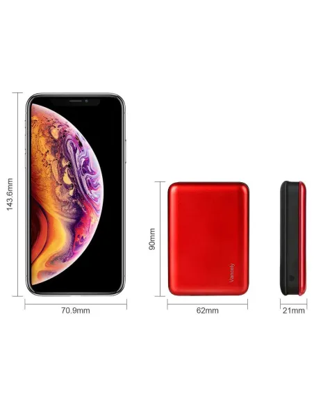 Batterie externe 10000 MAH - dimensions