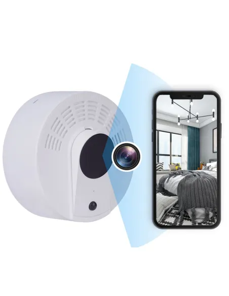Détecteur de fumée caméra wifi avec détection d'humain