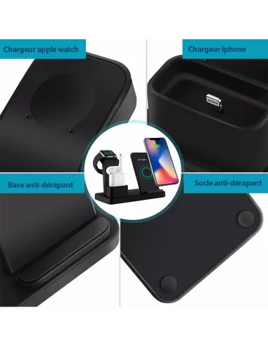 Station de charge induction - Caméra espion Wifi