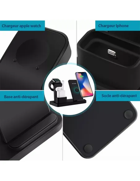 Station de charge induction - Caméra espion Wifi