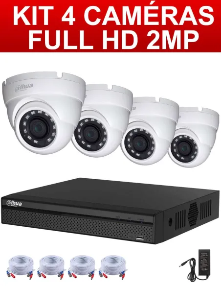 Kit camera a l'emploi 4 cameras HD