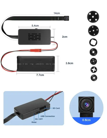 Module caméra wifi - mini caméra espion - enregistrement vidéo