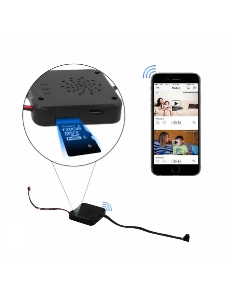 Camera wifi module espion dissimulable - jusqu'à 128 Go