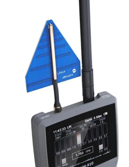 WAM-X10 PRO Moniteur multi bande Cellulaire 5G, large bande (0 à 14 GHz)