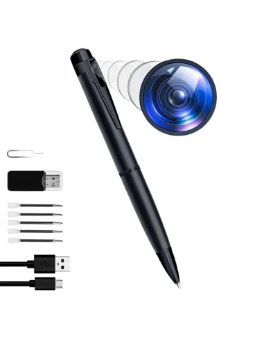 Stylo camera espion full hd - enregistrement en continu et son