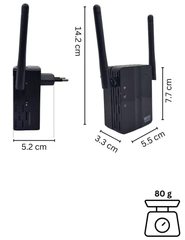 Caméra espion routeur wifi sans fil - Full hd 1080p
