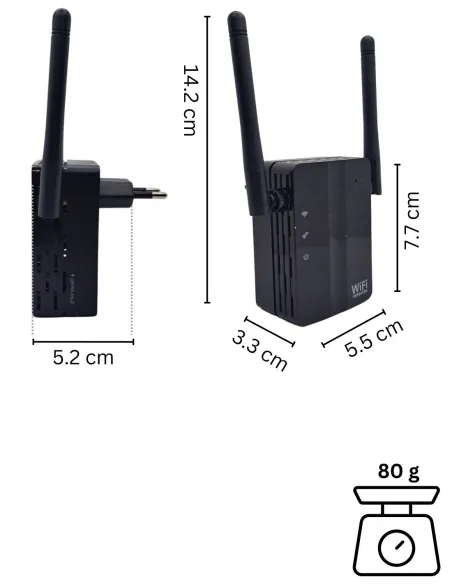 Caméra espion routeur wifi sans fil - Full hd 1080p
