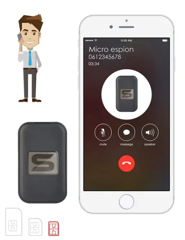 Micro espion GSM - detection de son et mouvement - localisation GPS
