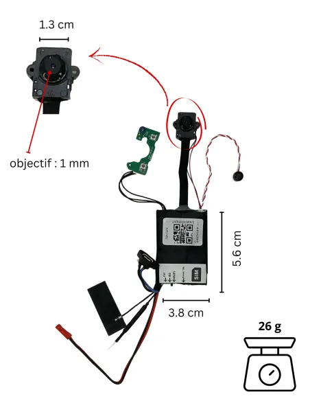 Module caméra DIY espion 4G / Wi-Fi - Vision à distance en direct
