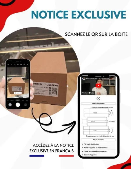 Camera 4G avec carte  - Vision en direct avec zoom x6 - jusqu'à 2 ans