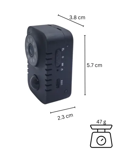 Mini caméra wifi - Full HD - Grand angle - Vision nocturne