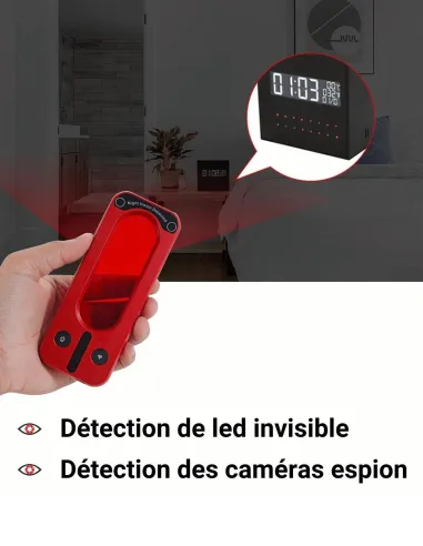 Détecteur de caméra et des LEDs Infrarouges invisibles