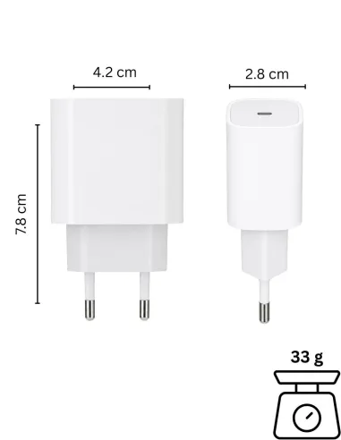 Chargeur Type C GPS intégré  - 6 mois d'autonomie