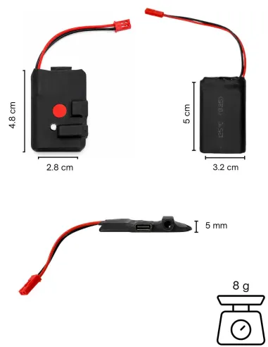 Mini enregistreur audio Wi-Fi - écoute en direct avec micro déporté