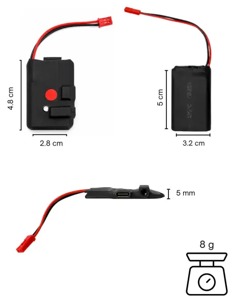 Mini enregistreur audio Wi-Fi - écoute en direct avec micro déporté