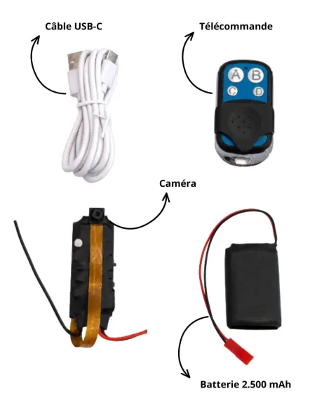 Module caméra espion Full HD – DIY - Détection de mouvement