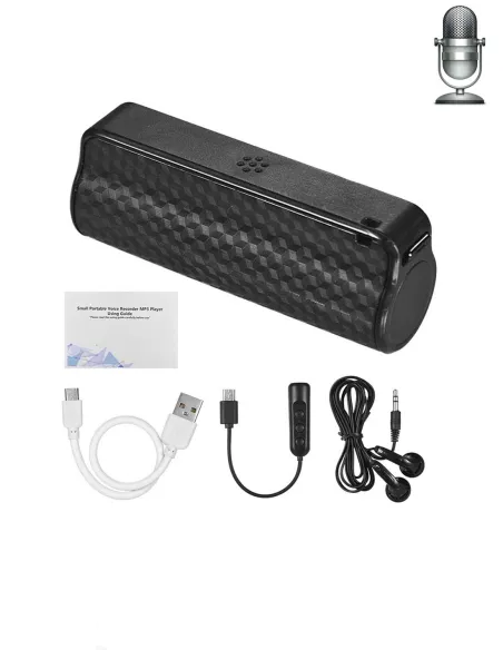 Dictaphone espion longue autonomie - accessoires